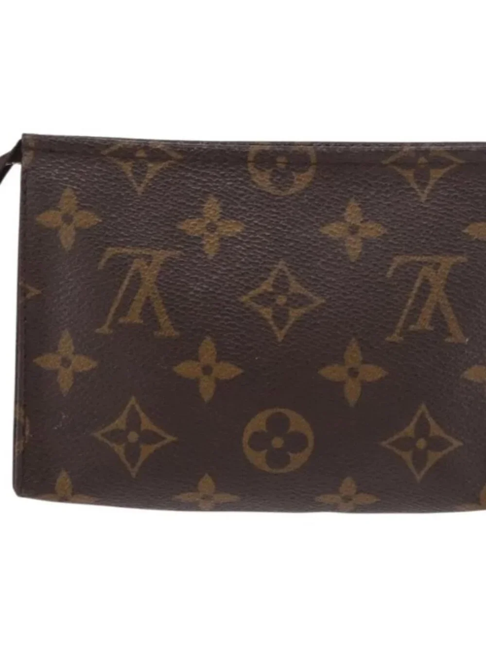 LOUIS VUITTON Monogram Poche Toilette 15 Pouch M47546 LV Auth hk3907